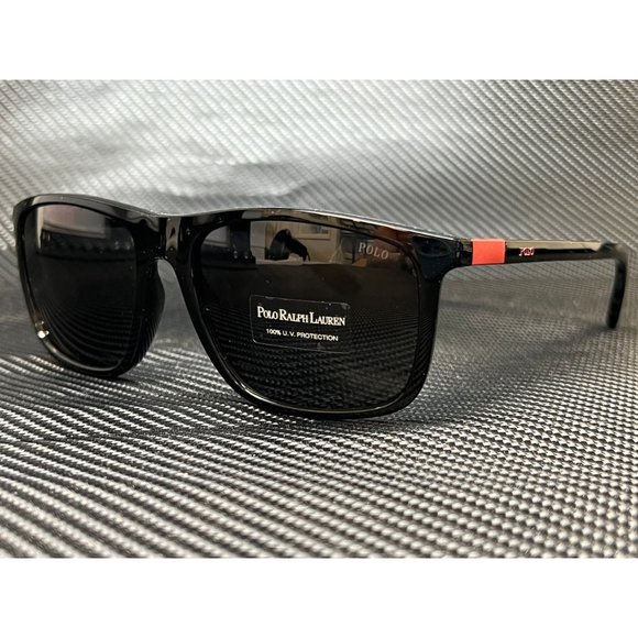 Polo Ralph Lauren Black 57mm Men Sunglasses